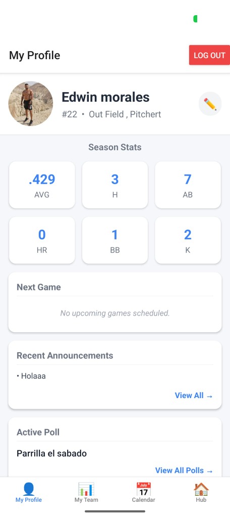 Player App Interface